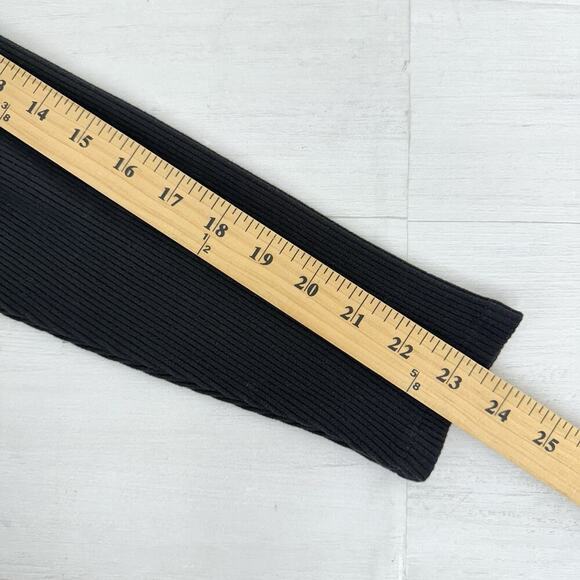 Old Navy Maternity Mock Neck Nursing Sweater Dress Size XL Black Rib Knit Midi - Picture 14 of 16